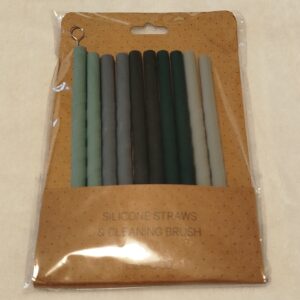 silikoniniai šiaudeliai